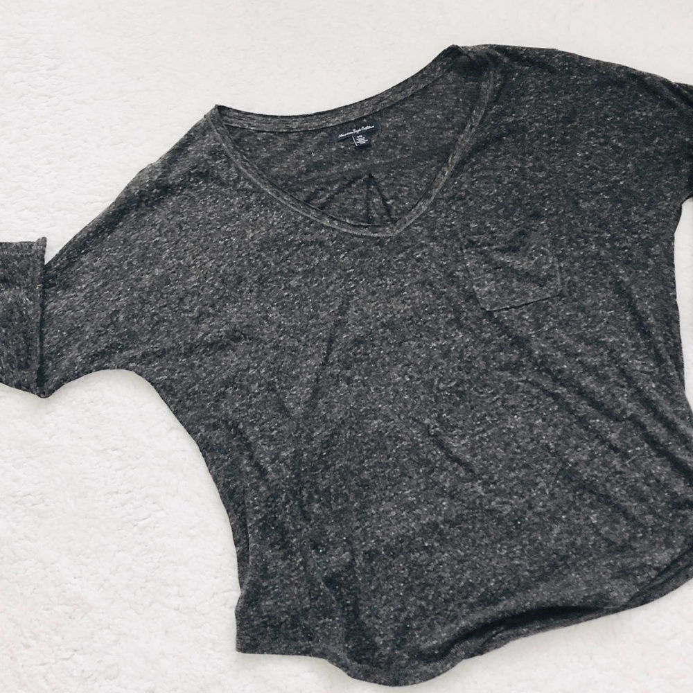 American Eagle Outfitters Grey Top Size M GUC